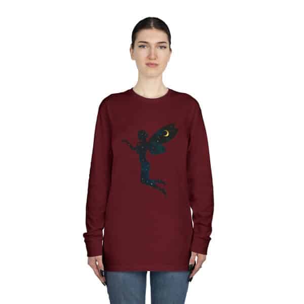 Celestial Fairy Long Sleeve Crewneck Tee - Dreamy Enchantment for Magical Souls - Image 40