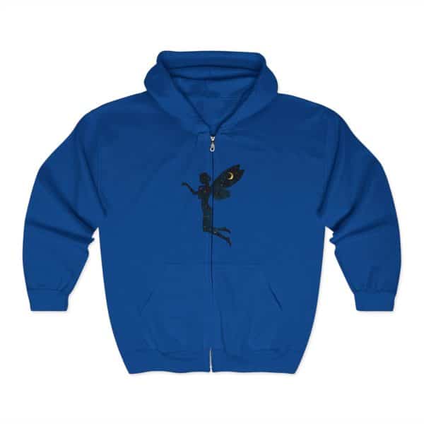 Fairy Design Unisex Zip Hoodie – Cozy Hooded Sweatshirt for Fantasy Lovers - Image 21