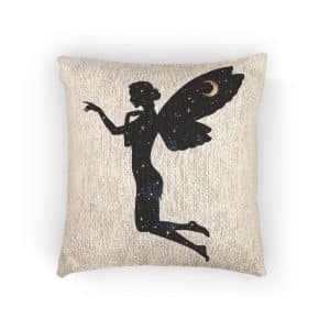 Celestial Fairy Woven Pillow | Magical Home Decor for Dreamers