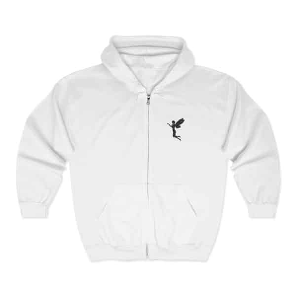Fairy Silhouette Unisex Zip-Up Hoodie - Cozy and Stylish Casualwear