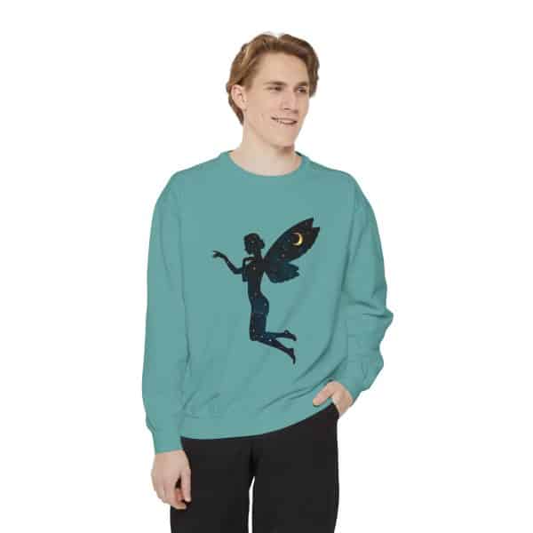 Celestial Fairy Unisex Garment-Dyed Sweatshirt - Cozy and Dreamy Style - Image 35