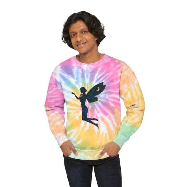 Celestial Fairy Unisex Tie-Dye Sweatshirt - Image 11