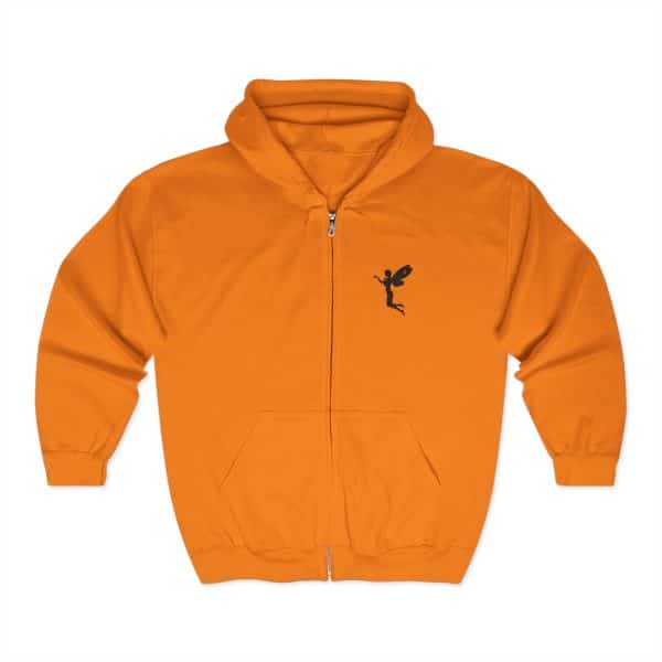 Fairy Silhouette Unisex Zip-Up Hoodie - Cozy and Stylish Casualwear - Image 9