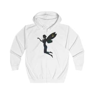 Celestial Fairy Unisex Full Zip Hoodie - Magical Night Sky Design