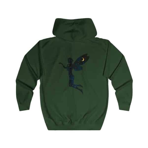 Celestial Fairy Unisex Full Zip Hoodie - Magical Night Sky Design - Image 12