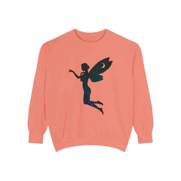 Celestial Fairy Unisex Garment-Dyed Sweatshirt - Cozy and Dreamy Style - Image 5