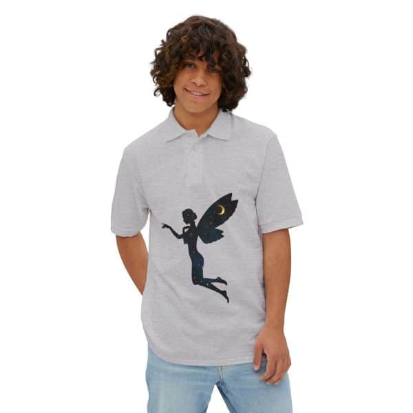 Celestial Fairy Men's Piqué Polo - Image 15