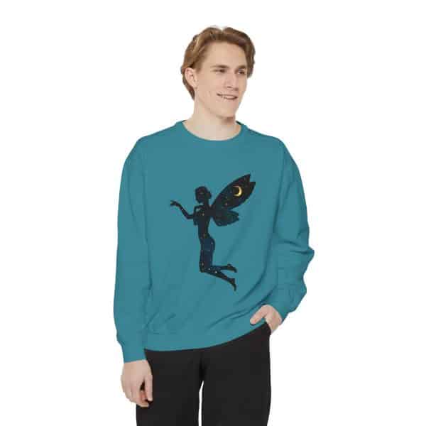 Celestial Fairy Unisex Garment-Dyed Sweatshirt - Cozy and Dreamy Style - Image 39
