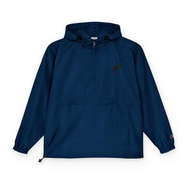 Celestial Fairy Champion Unisex Packable Anorak Jacket - Vibrant Orange with Fairy Design - Image 11