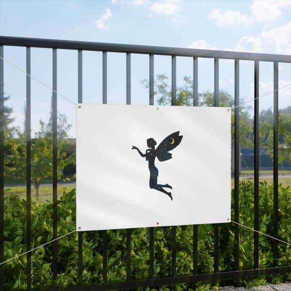 Fairy Silhouette Garden Banner - Mystical Decor for Celebrations & Events - Image 2