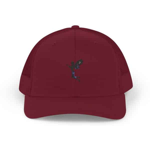 Celestial Fairy Stylish Black & White Snapback Trucker Cap with Embroidery - Image 29
